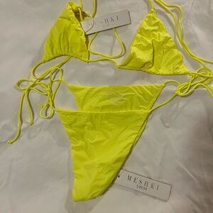 Meshki Bright Yellow Bikini Set